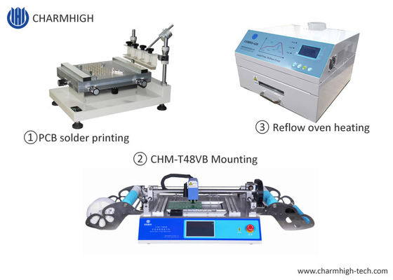 Καυτότεροι μηχανή εκτυπωτών 3040/CHMT48VB SMT Pnp διάτρητων γραμμών SMT/φούρνος 420 επανακυκλοφορίας
